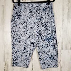 Lululemon Athletica Star Crushed Silver Fox Deep Navy Retreat Yogi Crop Pants 8